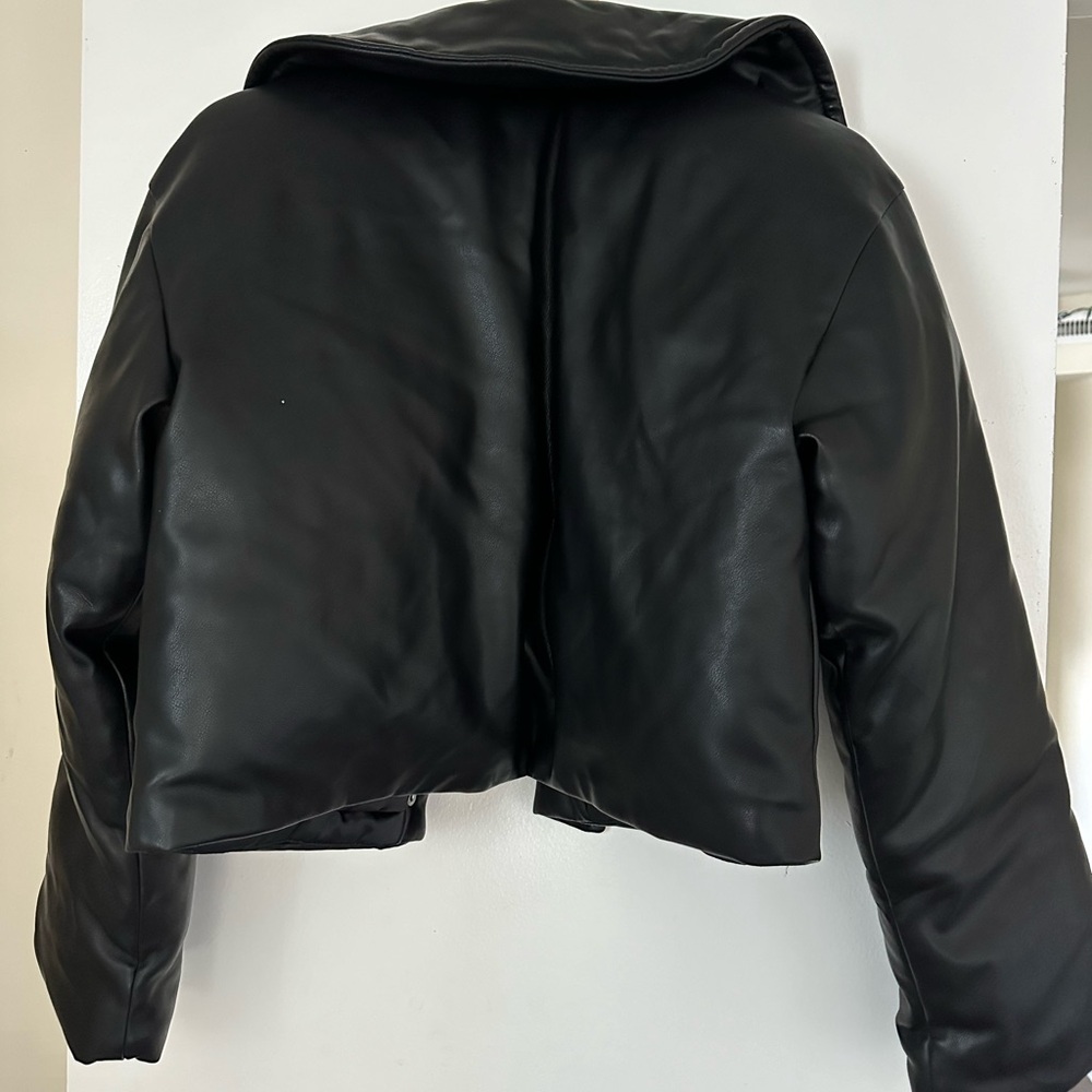 Abercrombie and Fitch Vegan Leather Jacket - Picture 3 of 3